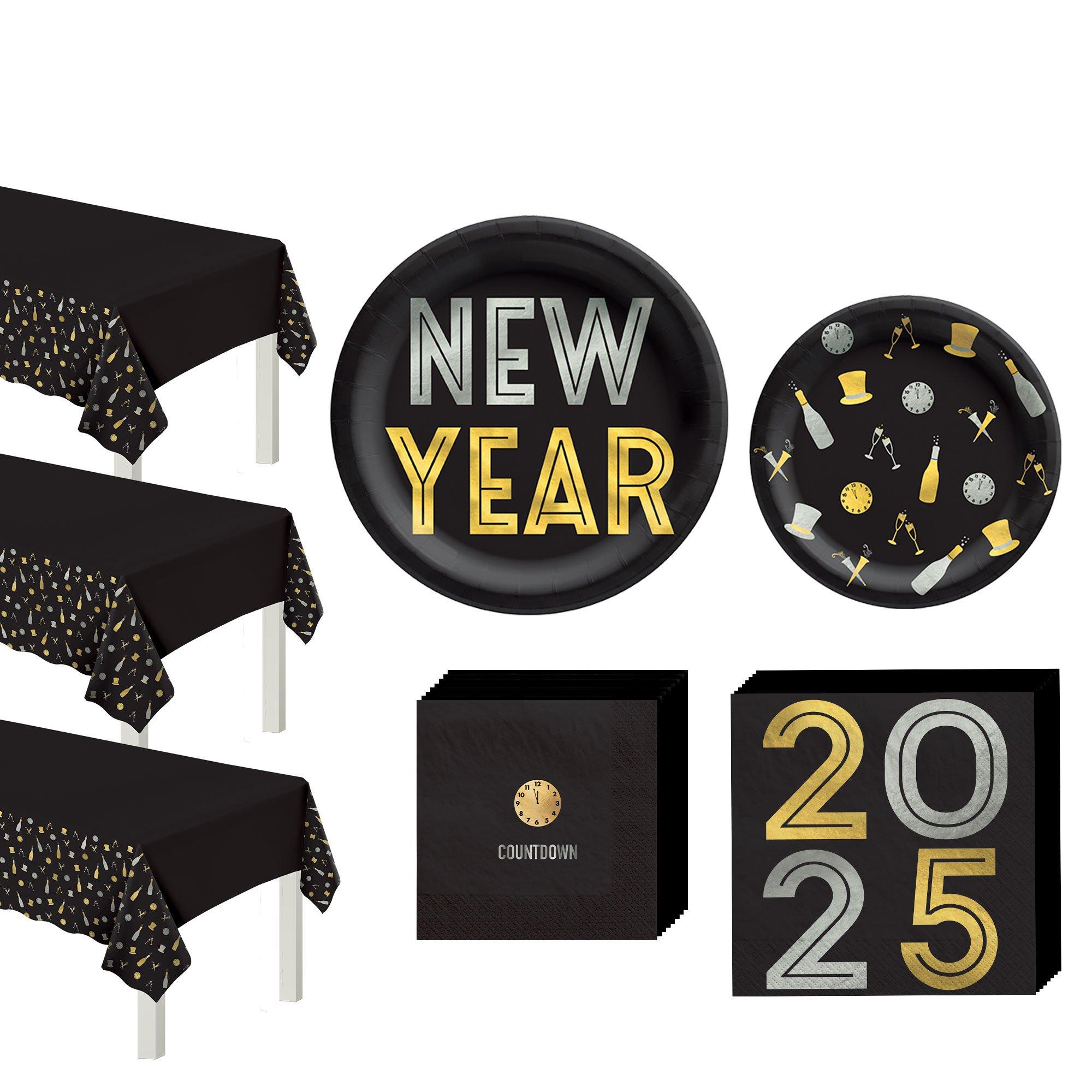 Bubbly This Way New Year's Eve Tableware Kit